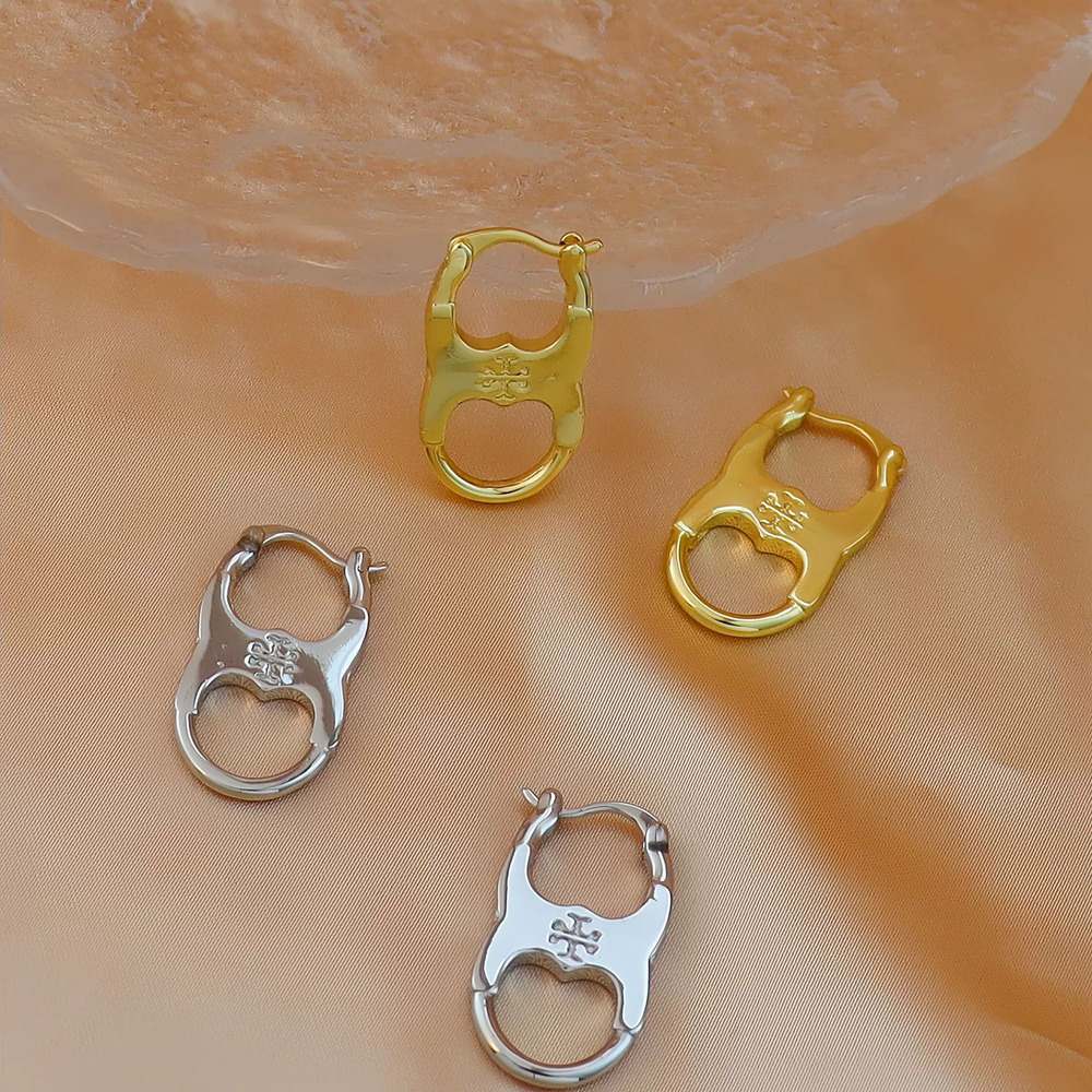 Tory Burch Geometric Gold Plated Earrings